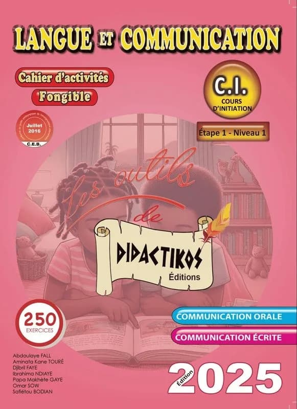Cahier d’activités fongible LC C.I.