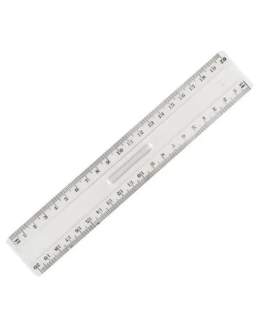 Regle plastique transparente 20 cm