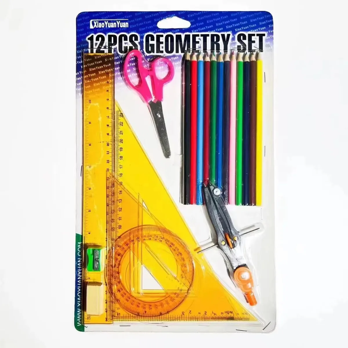 Kit geometrie 12 pieces Geometry Set