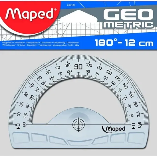 Rapporteur Maped Geometric 180 degres 12 cm