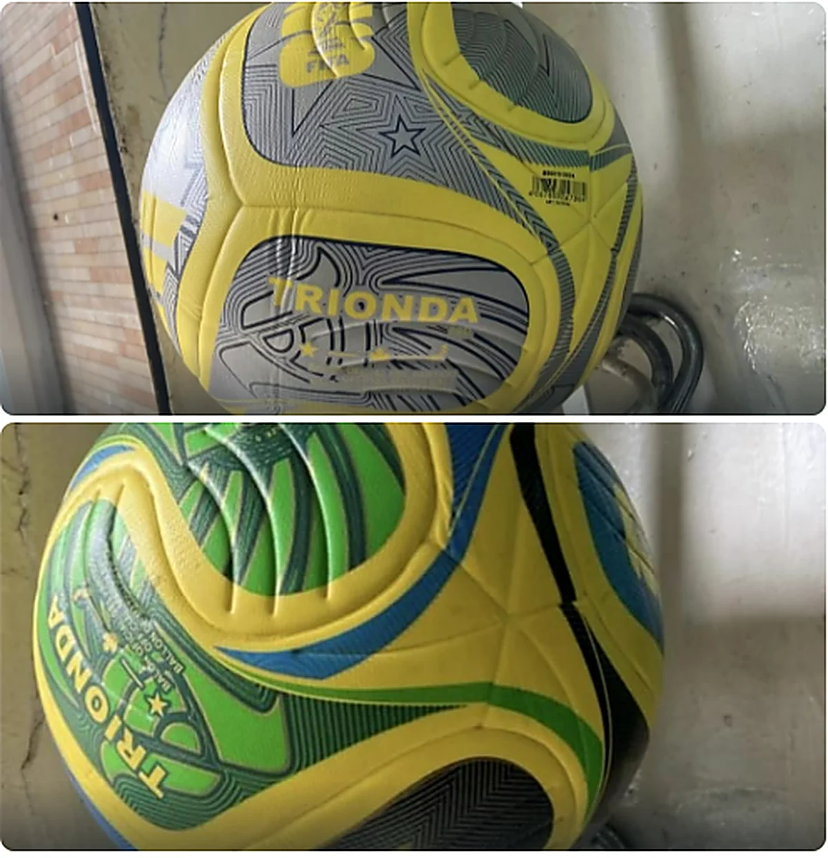 Ballon de football cousu main