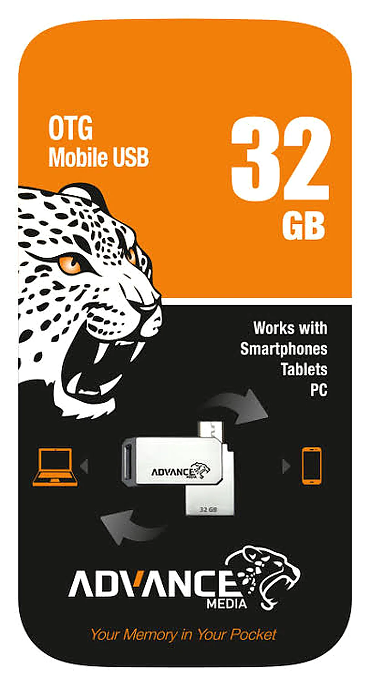 ADVANCE CLE USB 32GB OTG DUAL USB 2.0