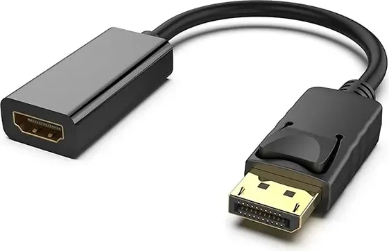 Câble adaptateur DisplayPort vers HDMI similaire, noir, 1080p,
